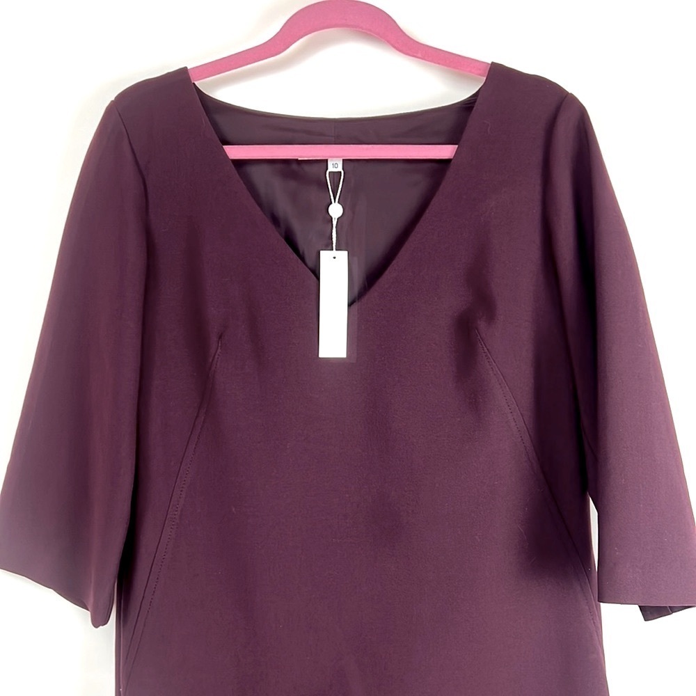 Trina Turk burgundy dress size 10 brand new with tag - Picture 7 of 10